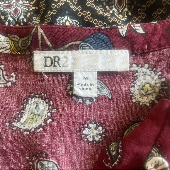 DR2 Boho Cap Sleeve airy flowy Blouse - Picture 9 of 10